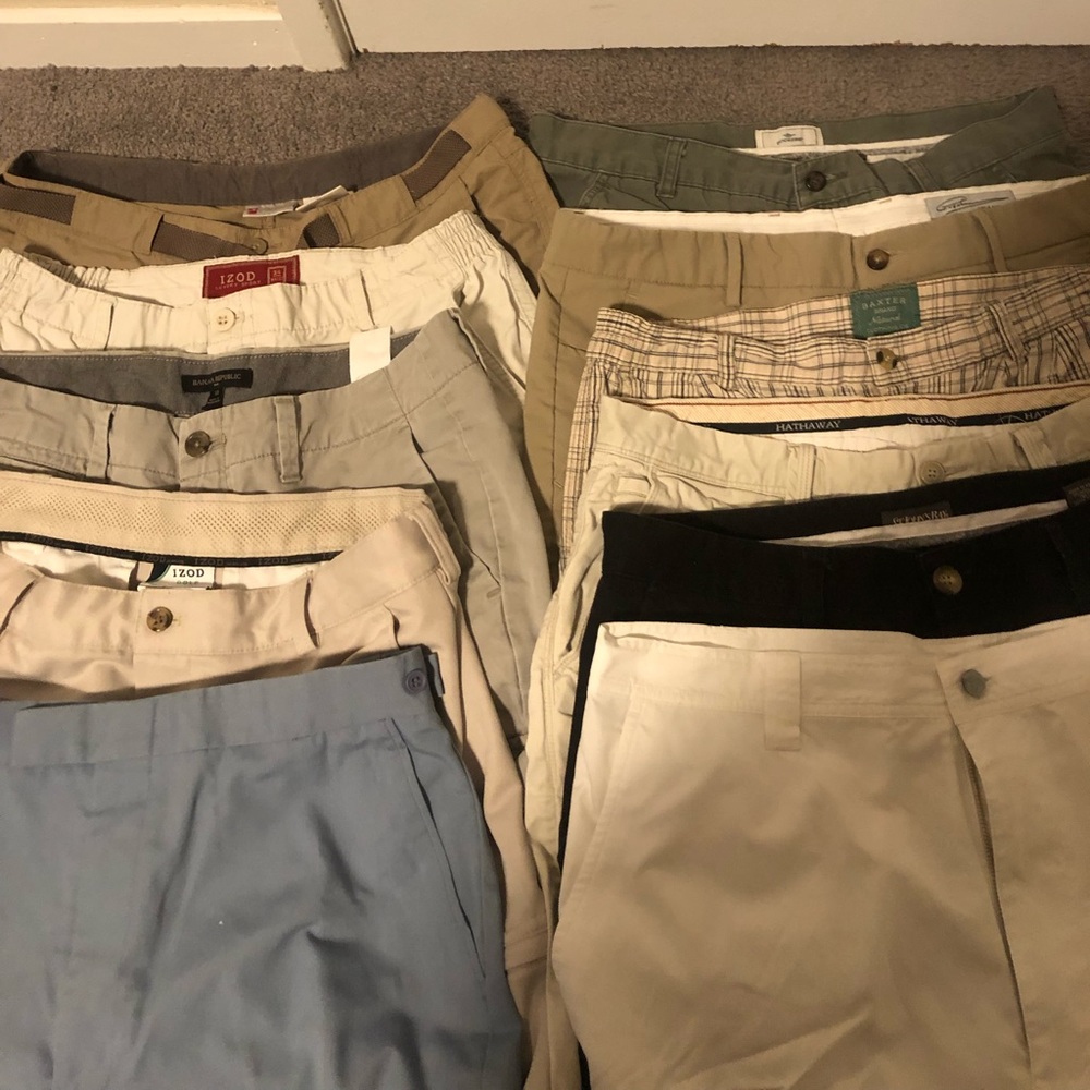 Bundle of 11 Vintage Grandpa Khaki shorts